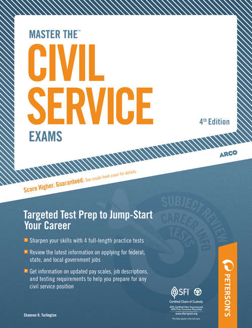 Book cover of Master the Civil Service Exams