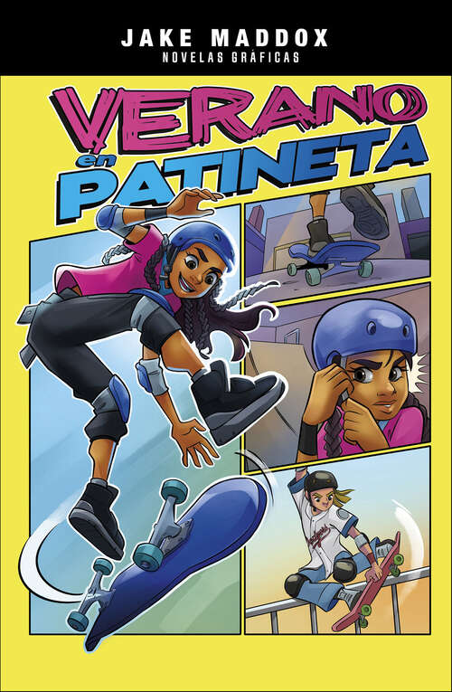Book cover of Verano en patineta (Jake Maddox Novelas Gráficas)