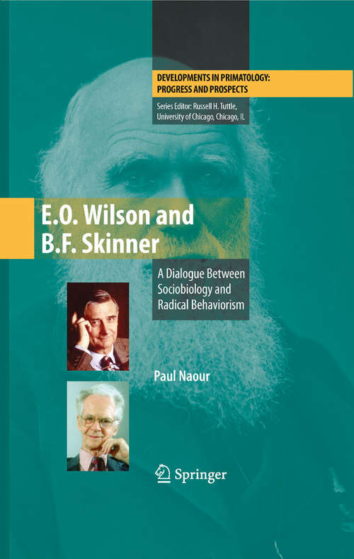 Book cover of E.O. Wilson and B.F. Skinner