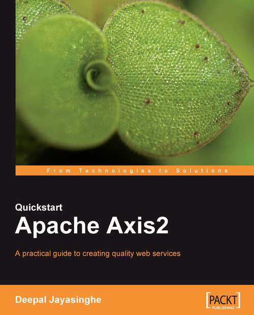 Book cover of Quickstart Apache Axis2