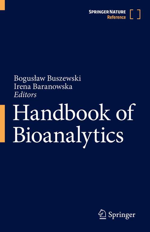 Book cover of Handbook of Bioanalytics (1st ed. 2022)