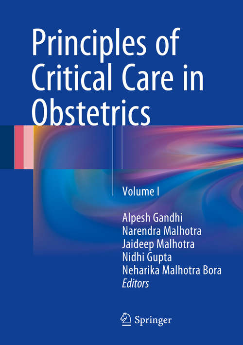 Book cover of Principles of Critical Care in Obstetrics