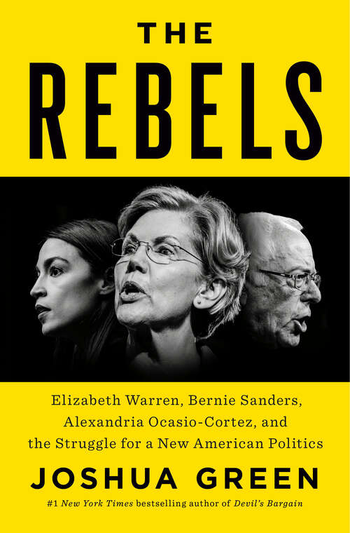 Book cover of The Rebels: Elizabeth Warren, Bernie Sanders, Alexandria Ocasio-Cortez, and the Struggle for a New American Politics
