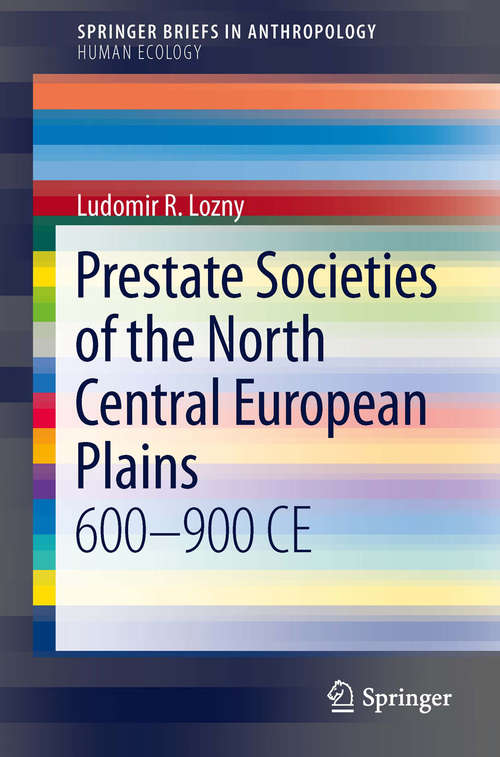 Book cover of Prestate Societies of the North Central European Plains