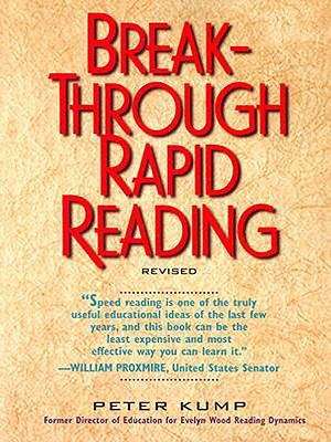 Book cover of Breakthrough Rapid Reading