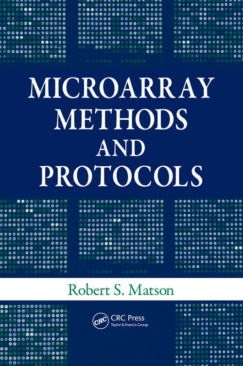 Book cover of Microarray Methods and Protocols