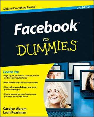 Book cover of Facebook For Dummies, 3rd Edition