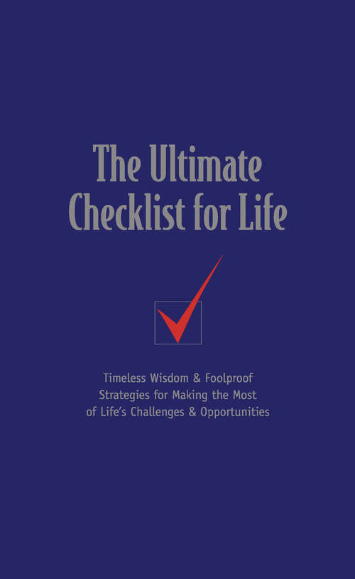 Book cover of The Ultimate Checklist for Life