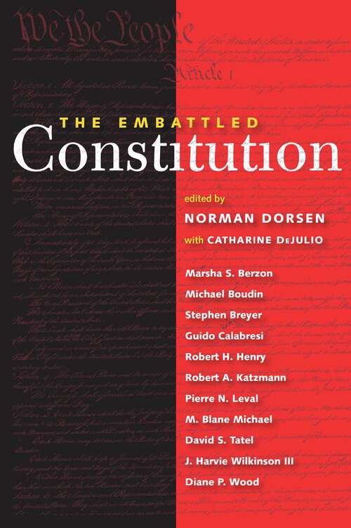 Book cover of The Embattled Constitution