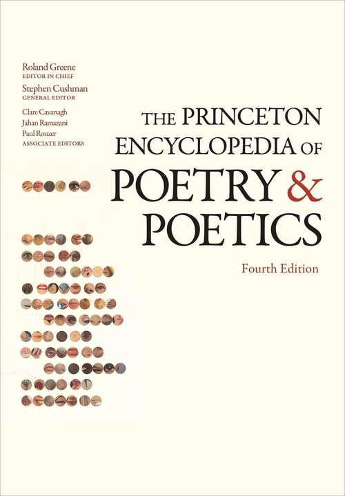 Book cover of The Princeton Encyclopedia of Poetry and Poetics: Fourth Edition (4)