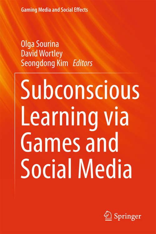 Book cover of Subconscious Learning via Games and Social Media