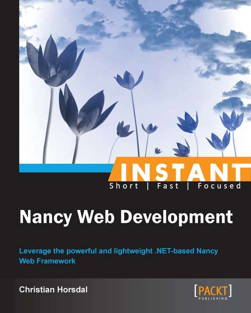 Book cover of Instant Nancy Web Development