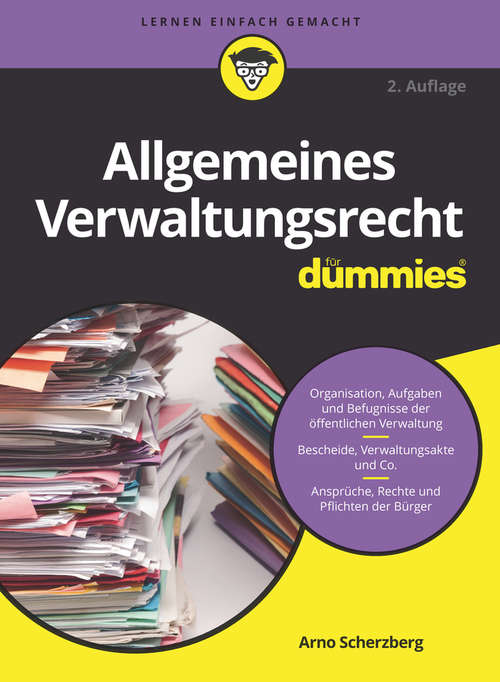 Book cover of Allgemeines Verwaltungsrecht für Dummies (2. Auflage) (Für Dummies)