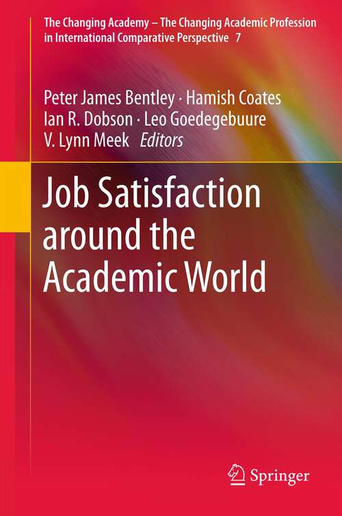 Book cover of Job Satisfaction around the Academic World