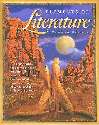 Book cover of Elements of Literature: Second Course (Grade #8)