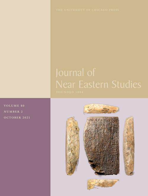 Book cover of Journal of Near Eastern Studies, volume 80 number 2 (October 2021)