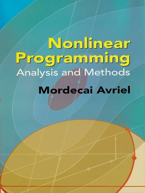 Book cover of Nonlinear Programming: Analysis and Methods