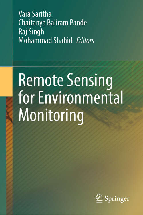 Book cover of Remote Sensing for Environmental Monitoring