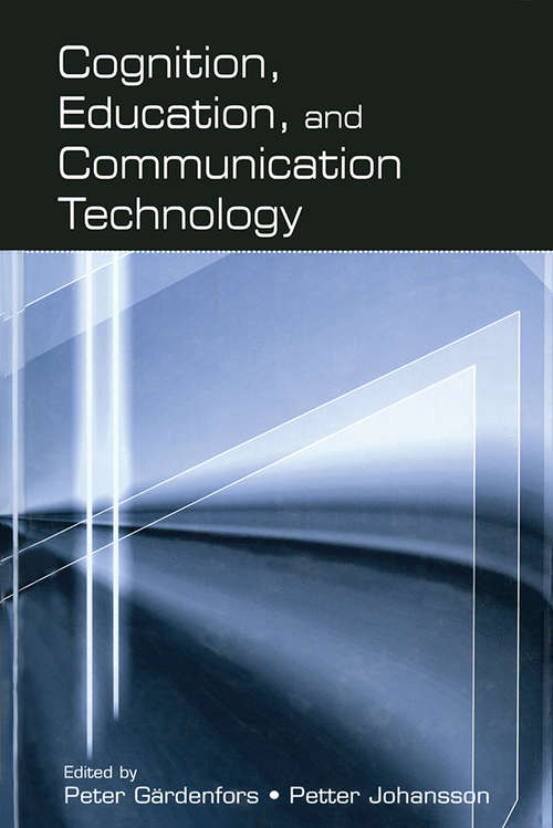 Book cover of Cognition, Education, and Communication Technology