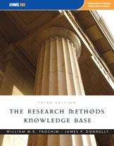 Book cover of Research Methods Knowledge Base (3rd edition)
