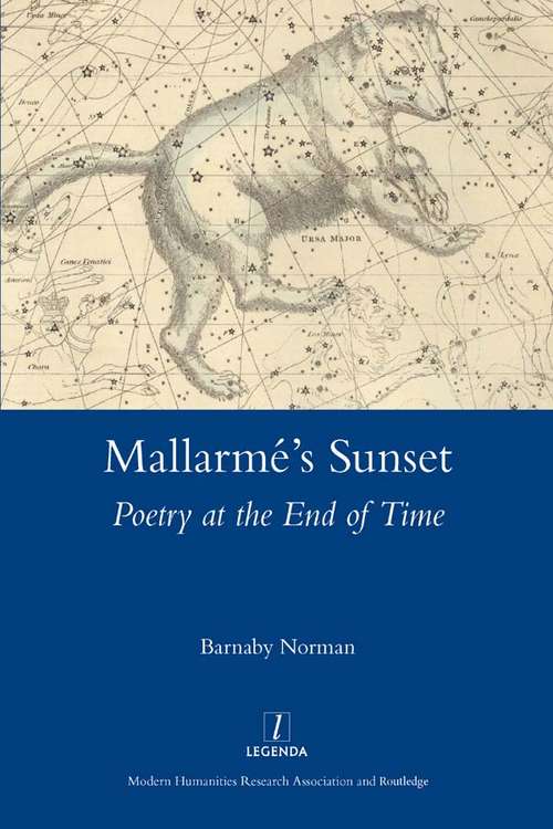 Book cover of Mallarme's Sunset: Poetry at the End of Time