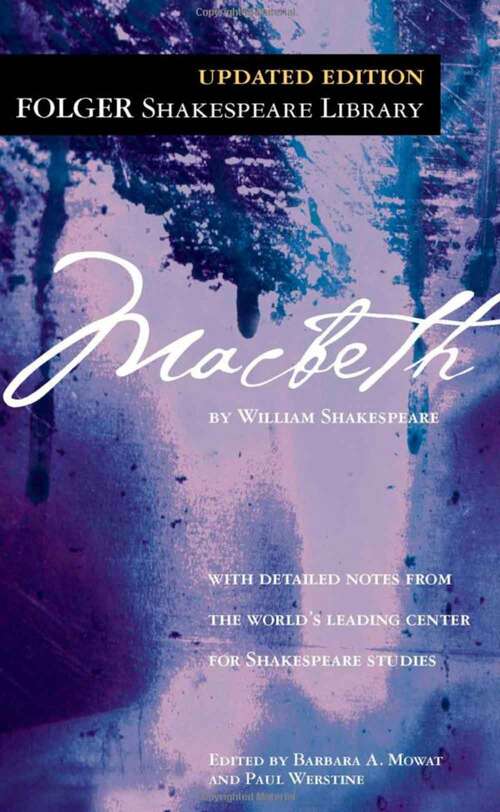 Book cover of The Tragedy of Macbeth (The Folger Shakespeare Library)