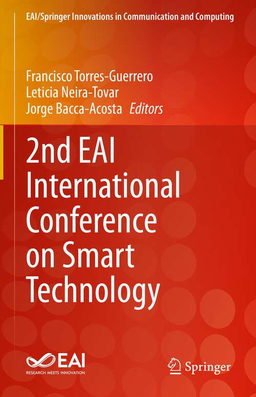 Book cover of 2nd EAI International Conference on Smart Technology (1st ed. 2023) (EAI/Springer Innovations in Communication and Computing)