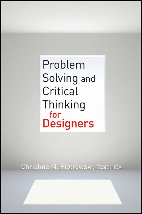 Book cover of Problem Solving and Critical Thinking for Designers