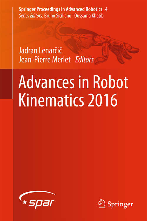 Book cover of Advances in Robot Kinematics 2016