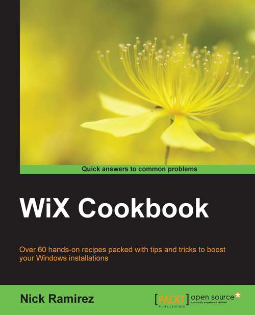 Book cover of WiX Cookbook