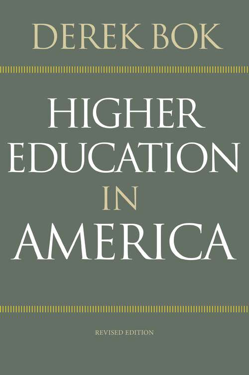 Book cover of Higher Education in America