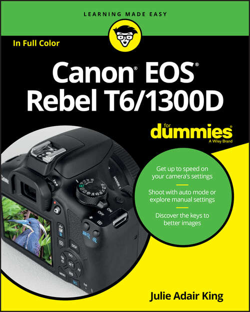 Book cover of Canon EOS Rebel T6/1300D For Dummies