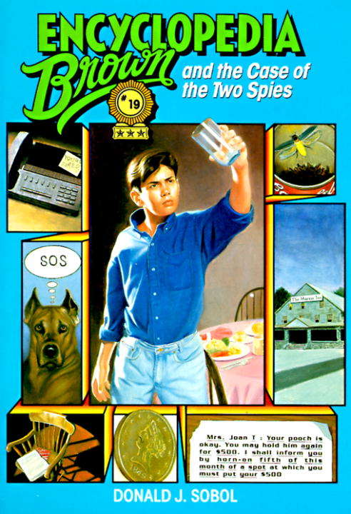 Book cover of Encyclopedia Brown and the Case of the Two Spies