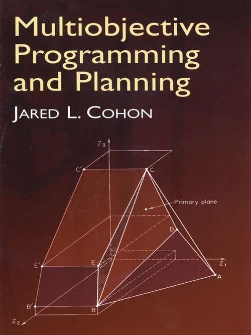 Book cover of Multiobjective Programming and Planning