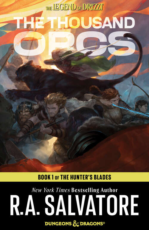Book cover of The Thousand Orcs (Forgotten Realms: The Hunter's Blades Trilogy #1)