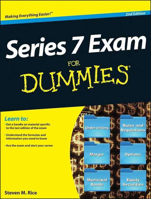 Book cover of Series 7 Exam For Dummies, 2nd Edition