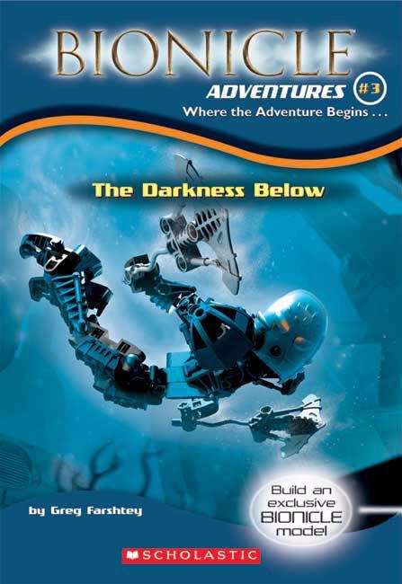 Book cover of The Darkness Below (Bionicle Adventures #3)