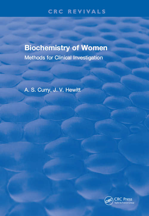 Biochemistry of Women Methods: For Clinical Investigation
