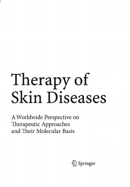 Book cover of Therapy of Skin Diseases