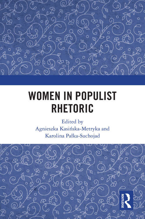 Book cover of Women in Populist Rhetoric (1)