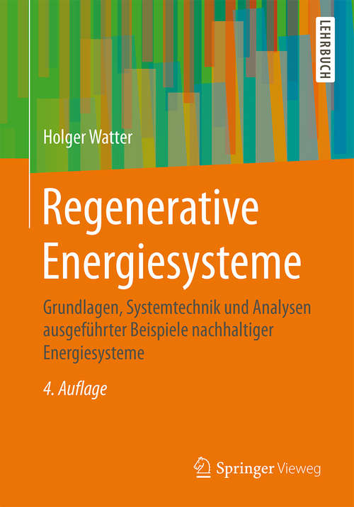 Book cover of Regenerative Energiesysteme