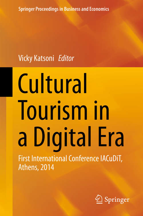 Book cover of Cultural Tourism in a Digital Era