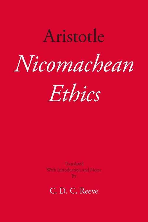 Book cover of Nicomachean Ethics