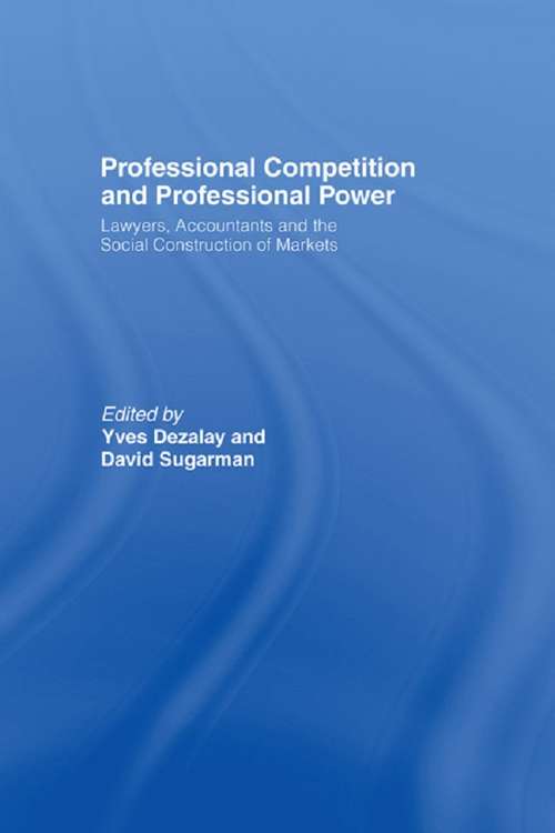 Book cover of Professional Competition and Professional Power