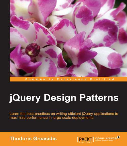 Book cover of jQuery Design Patterns