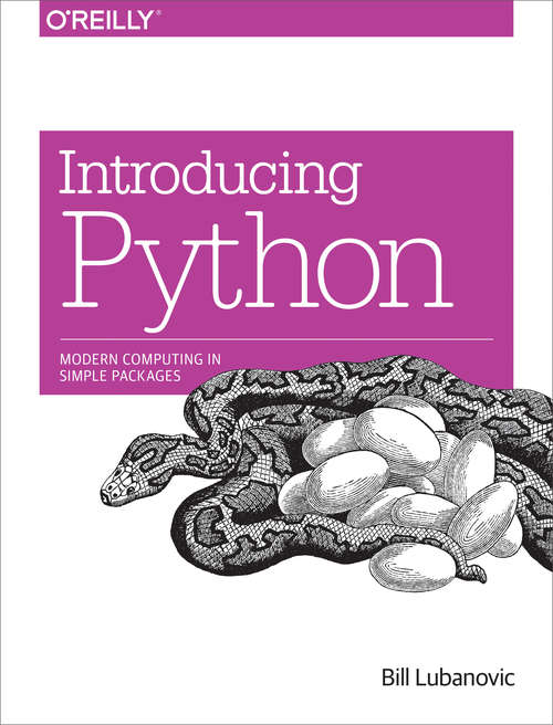 Book cover of Introducing Python