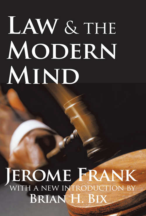 Book cover of Law and the Modern Mind