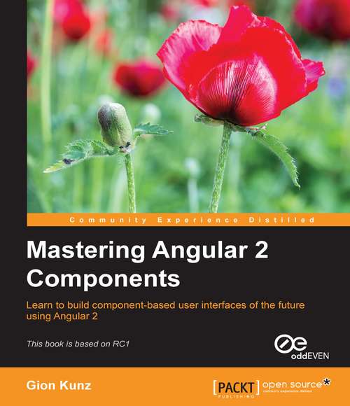 Book cover of Mastering Angular 2 Components