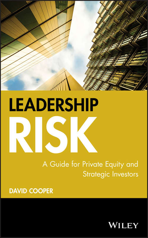 Book cover of Leadership Risk: A Guide for Private Equity and Strategic Investors