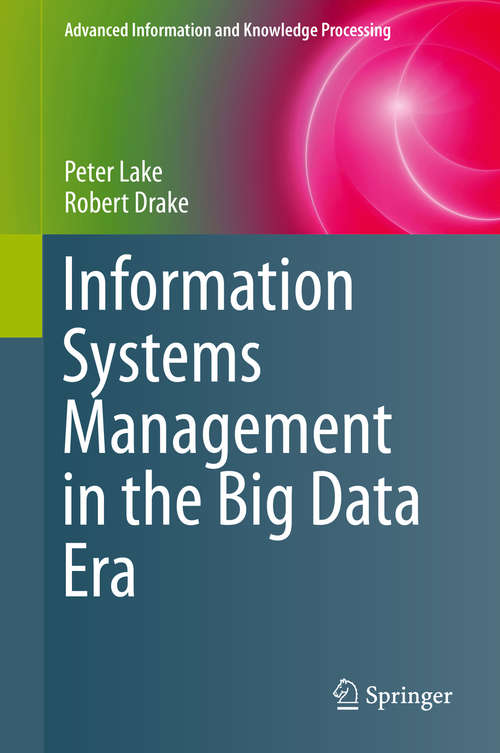 Book cover of Information Systems Management in the Big Data Era
